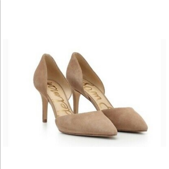 Sam Edelman Shoes - Sam Edelman Beige Suede Heels